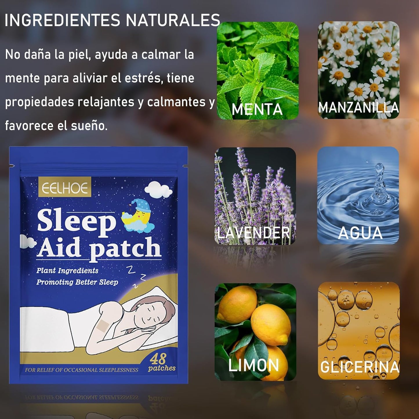 Parches naturales para dormir SleepAid™ (48 parches)